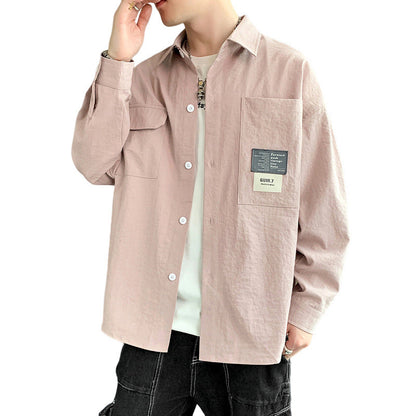 Herren Hemdjacke Utility Style Modern mit Taschen - BerlinGlamour