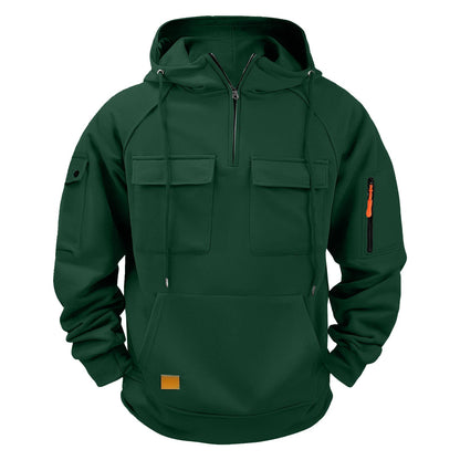 Herren Alltags-Hoodie mit praktischen Taschen BerlinGlamour: Herren Alltags-Hoodie ist ein stylisches und vielseitiges Accessoire für Damen, das mit einer Vielzahl von praktischen und modischen