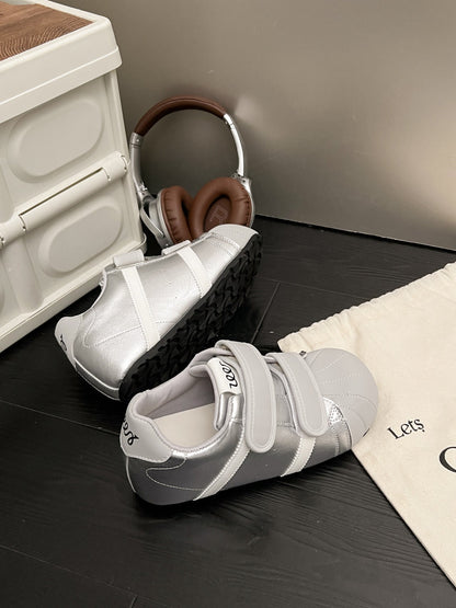 Damen Sneaker Sportlich Rutschfest Mit Klettverschluss