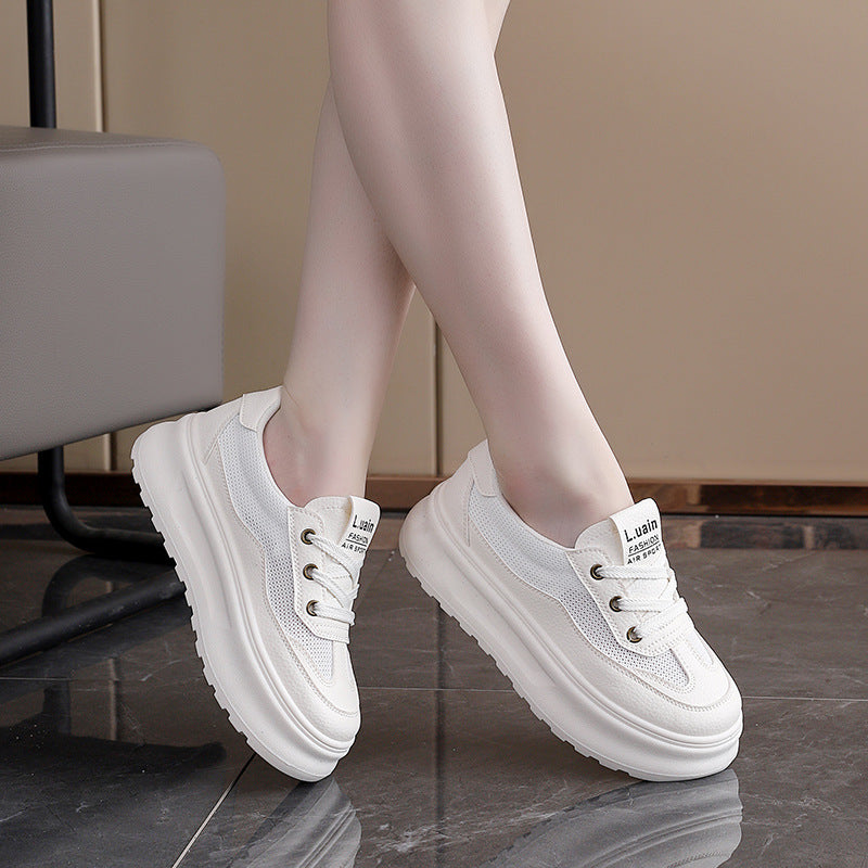 Damen Sneaker Chunky Bequem Atmungsaktiv Weite Passform