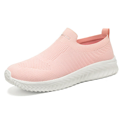 Damen Sneaker Leicht atmungsaktiv Freizeitschuhe Weiss Schwarz
