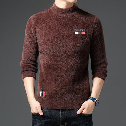 Herren Pullover Stehkragen Weich Modern