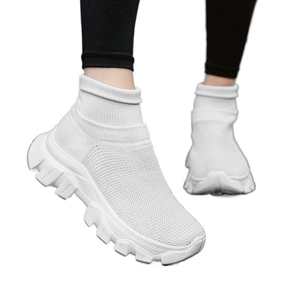Damen Sneaker Strick Schuhe Bequem Sportlich