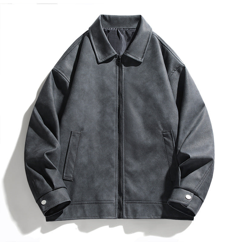 Herren Oversized Jacke Lässig Mit Taschen Großes Design