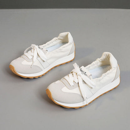 Damen Sneaker Leicht Flexibel Elastisch Weiß