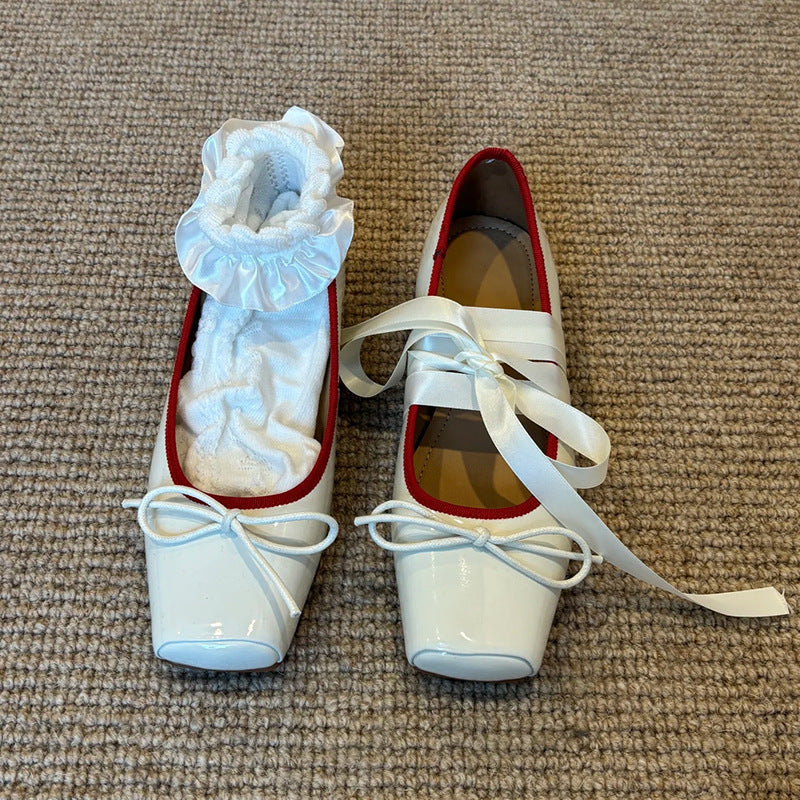 Damen Ballerinas Elegante Schleifen Komfortabel - BerlinGlamour