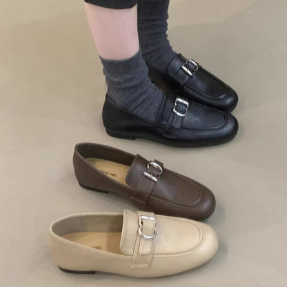 Damen Mokassins Elegante Schuhe mit Schnallenverschluss - BerlinGlamour
