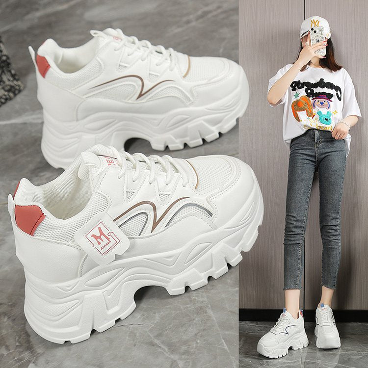 Damen Sneaker Chunky atmungsaktiv Trendsohle