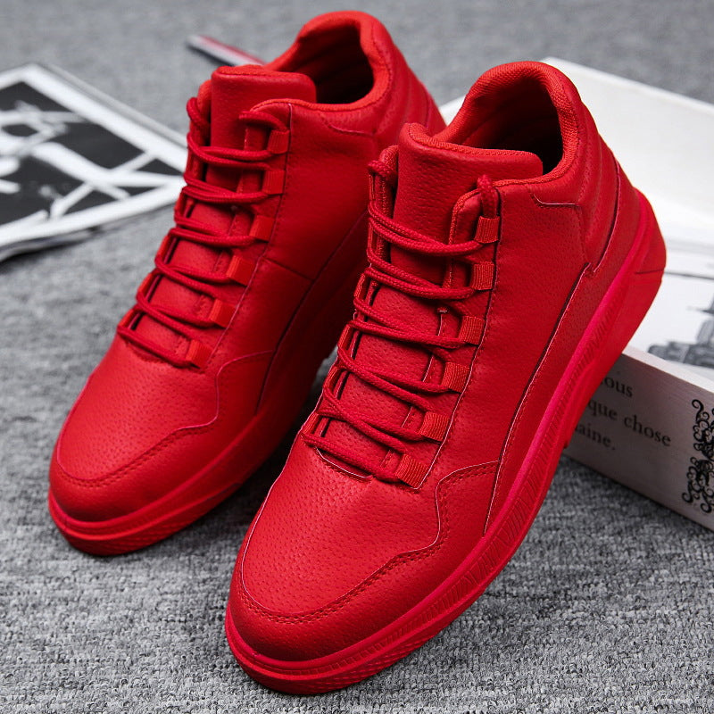 Damen Sneaker High-Top Atmungsaktiv Flexibel Weiße Sport Schuhe