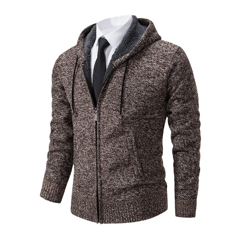Herren Strickjacke Modern Schnitt Reißverschluss