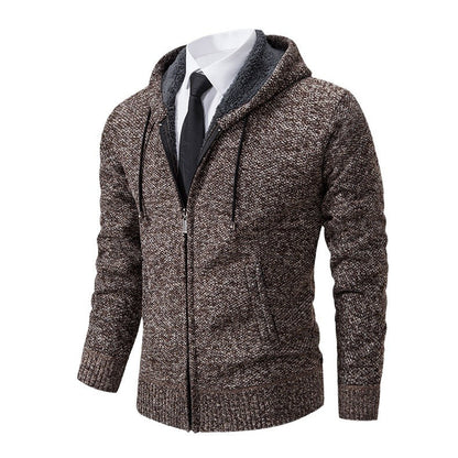 Herren Strickjacke Modern Schnitt Reißverschluss