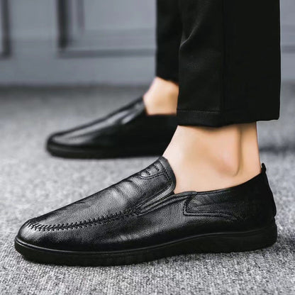 Leder Slipper Schuhe Herren Bequem Warm