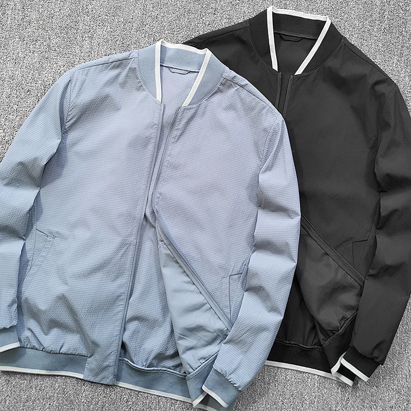 Herren Steppjacke Kontrastkragen Warm Modern Style - BerlinGlamour
