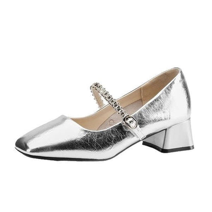 Damen Pumps Bequem Blockabsatz Elegante Schuhe