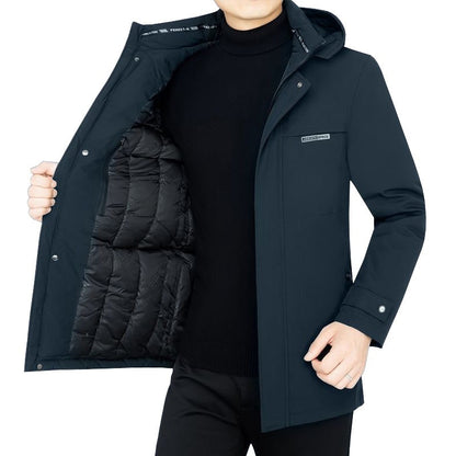 Herren Wasserabweisende Wattierte Winterjacke