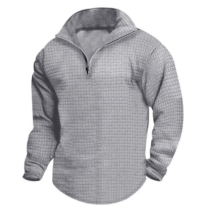 Bequeme Fleecejacke Herren Modern Reißverschluss
