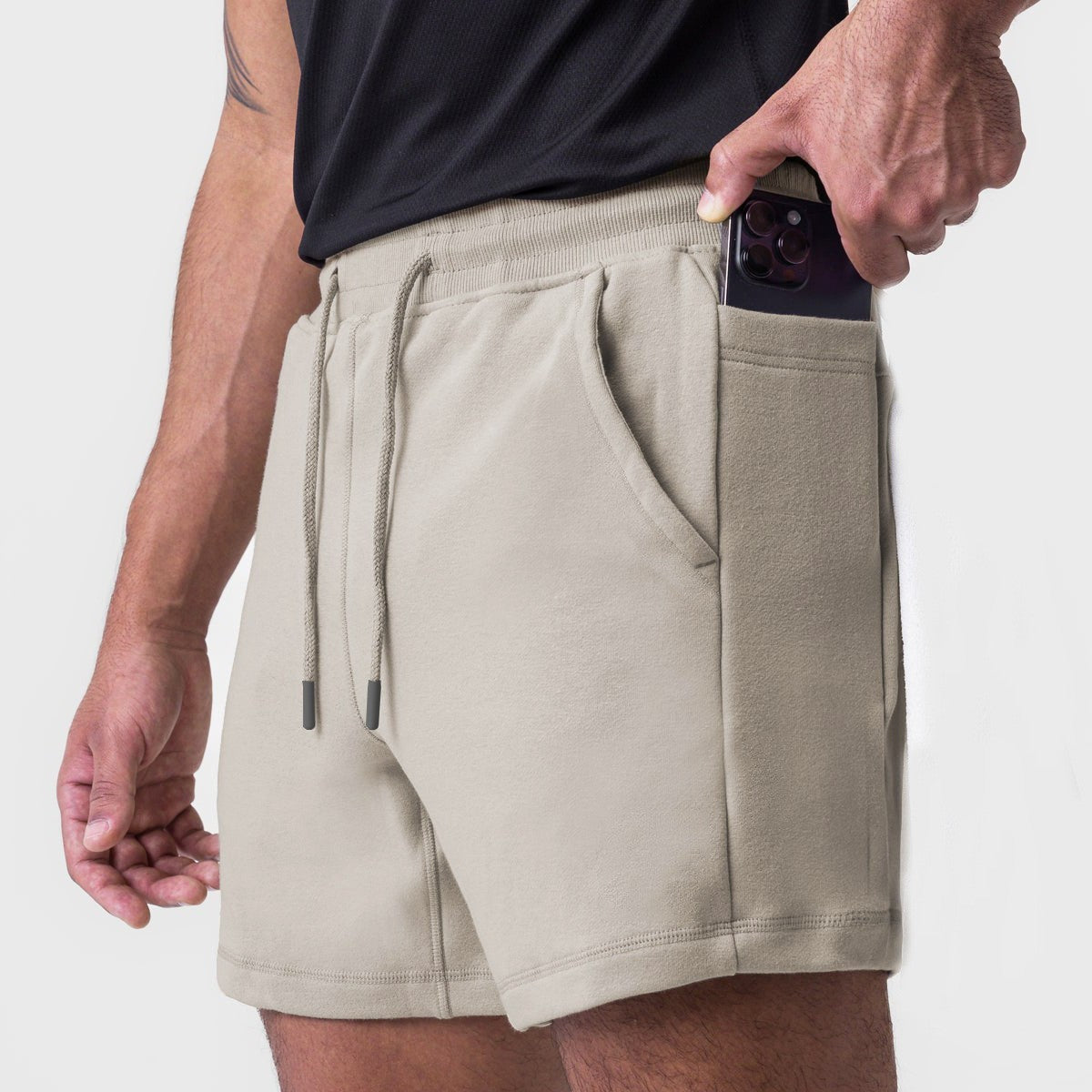 Herren Shorts Bequem Mit Seitentaschen Verstellbar