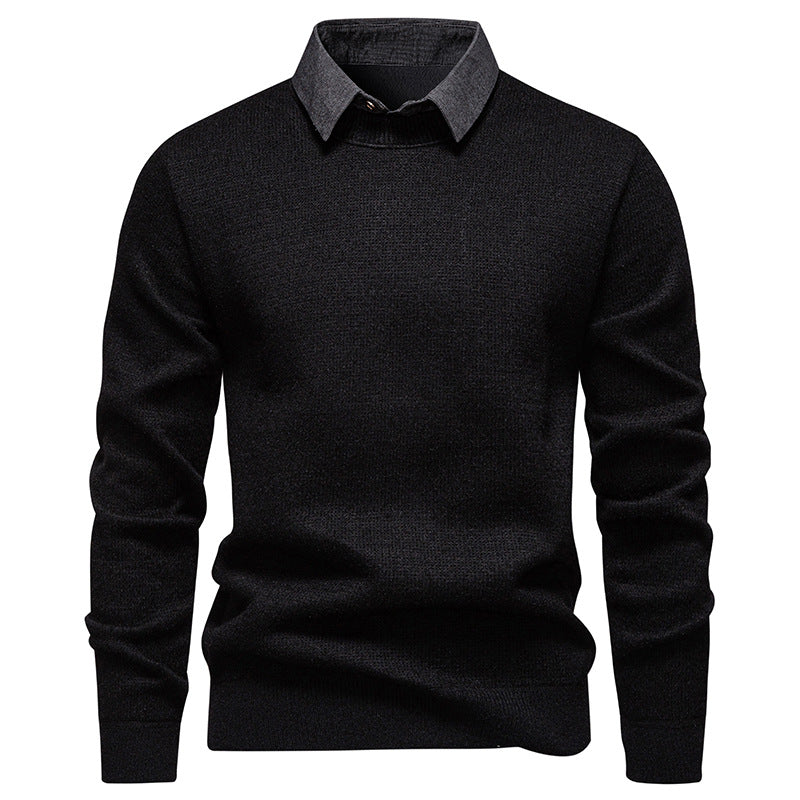 Herren Pullover Modern Kragen Hochwertig