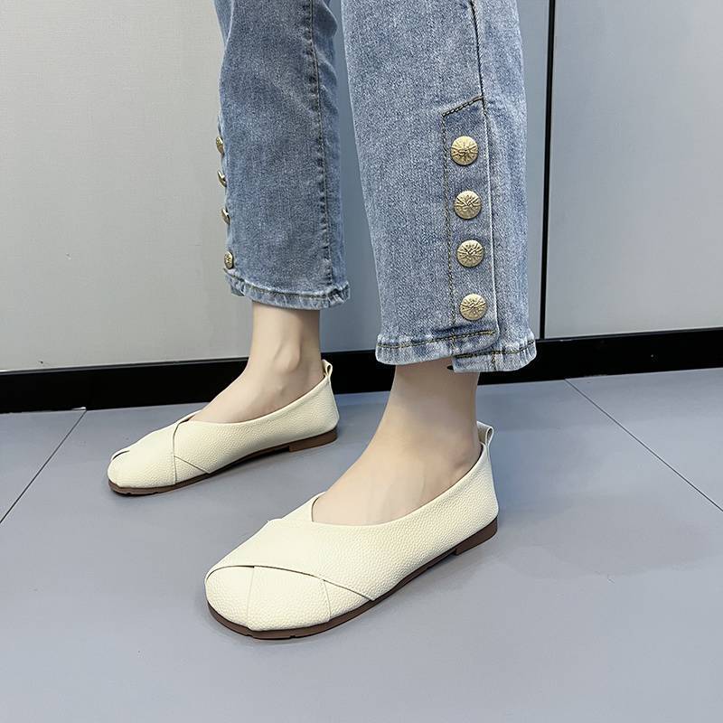 Damen Ballerinas Bequem Kreuz Design Schuhe Damen