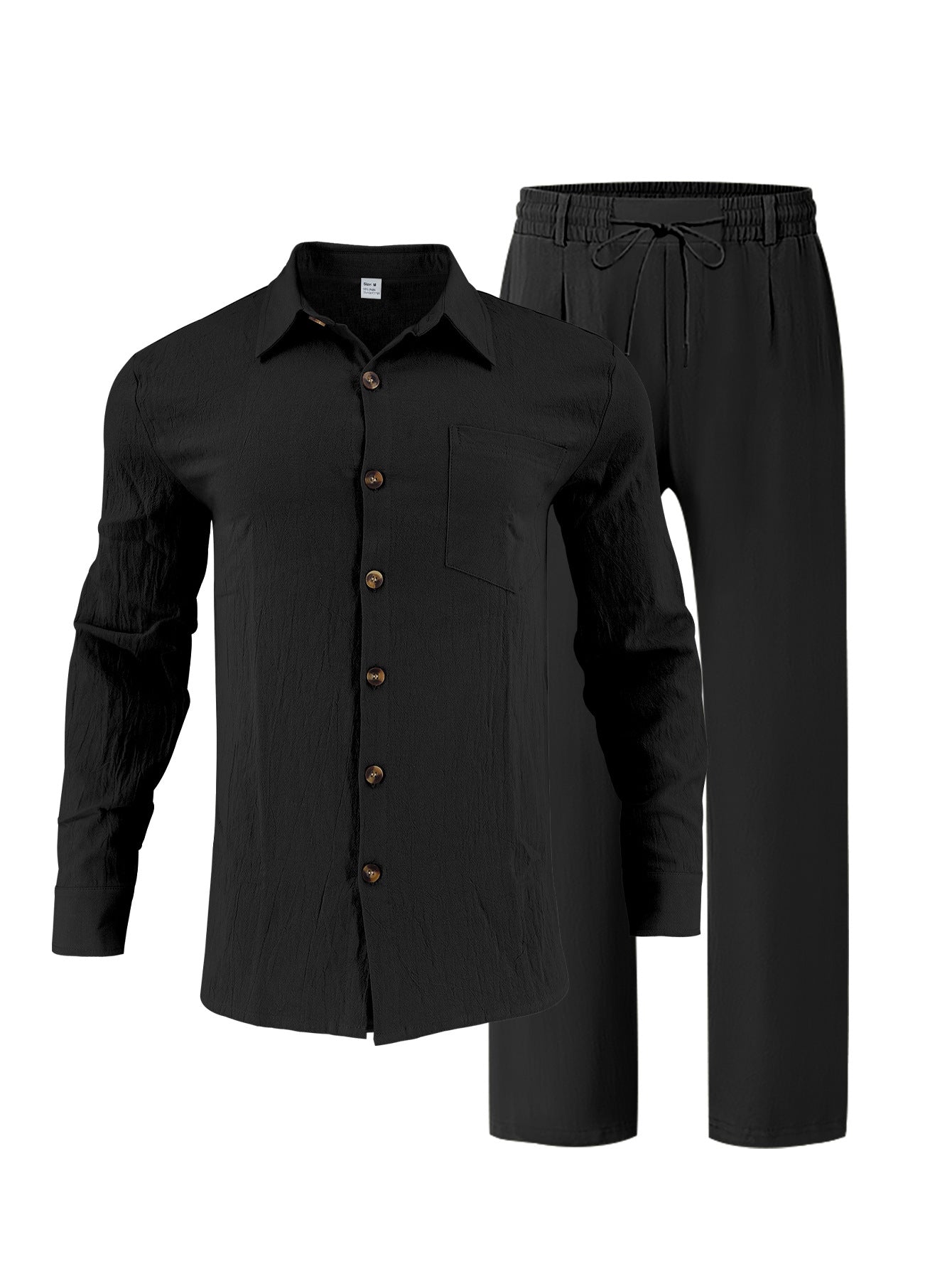 Herren Lounge-Set Bequem Hochwertig Mit Hemd Und Hose