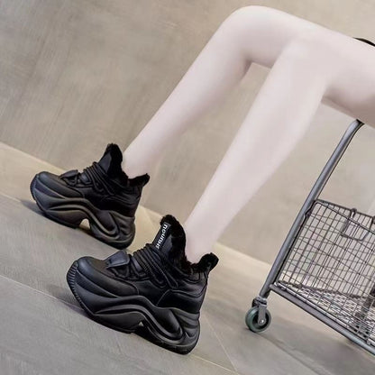 Damen Laufschuhe Warmgefüttert Knöchelschutz Sneaker Winter