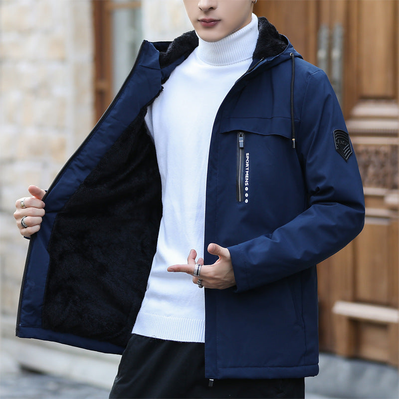 Herren Winterjacke Wetterfest Isoliert Mit Weichem Futter