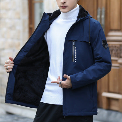 Herren Winterjacke Wetterfest Isoliert Mit Weichem Futter