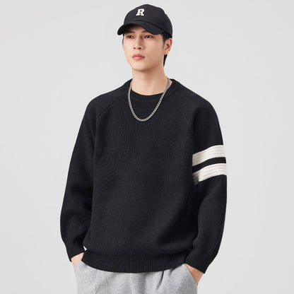 Herren Sweatshirt Lässig Sportlich Streifen