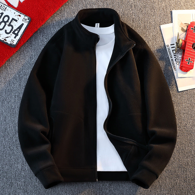 Herren Fleecejacke Warm Praktisch Reißverschluss