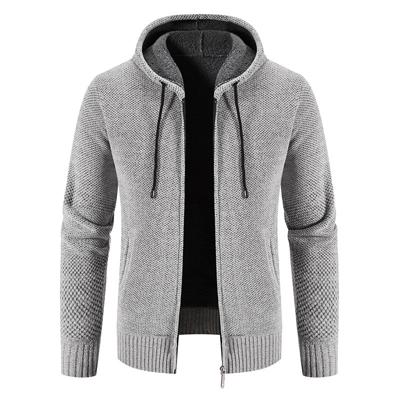 Herren Kapuzenjacke Weich Innenfutter Modern Design