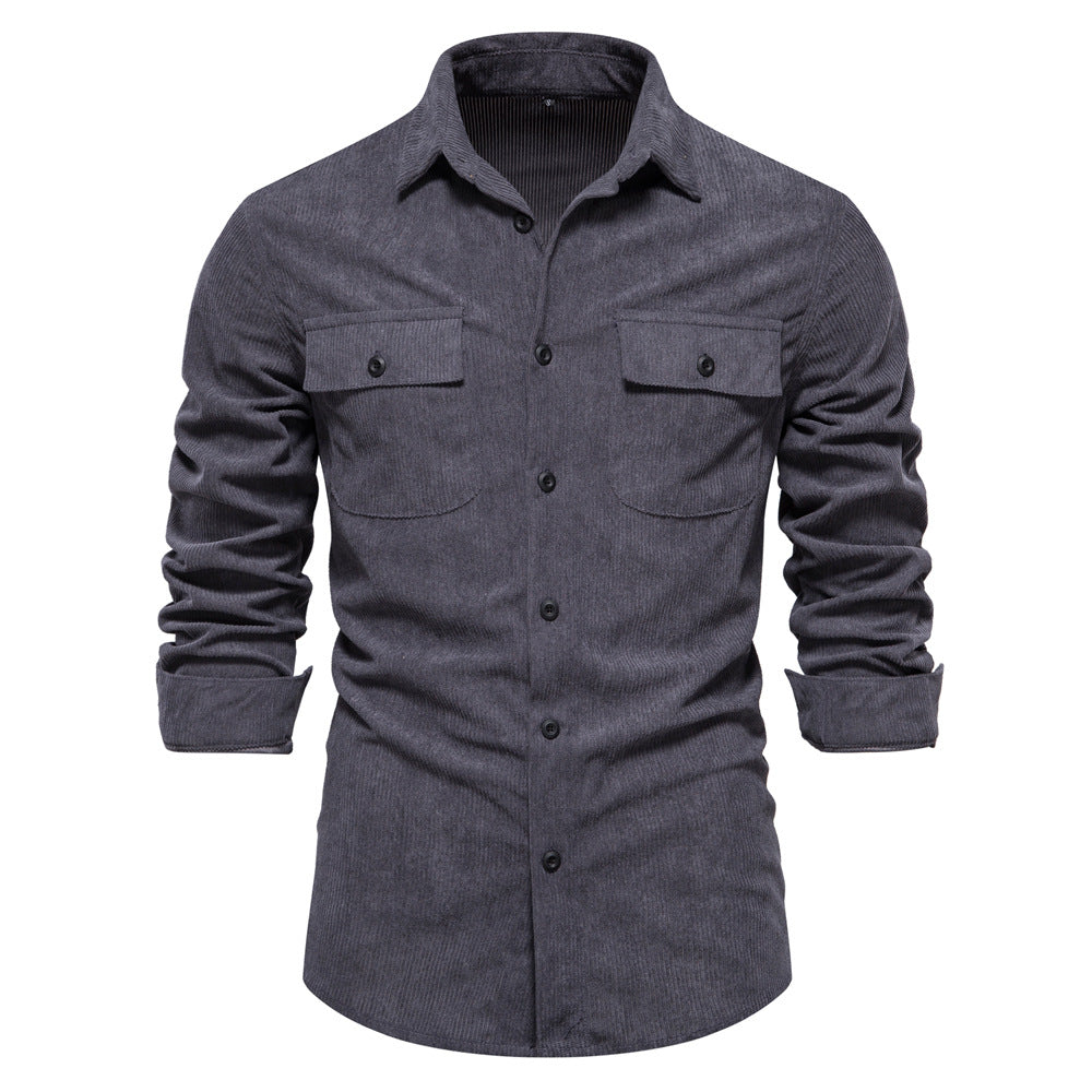 Herren Camouflage Hemd Mit Brusttaschen Militärstyle