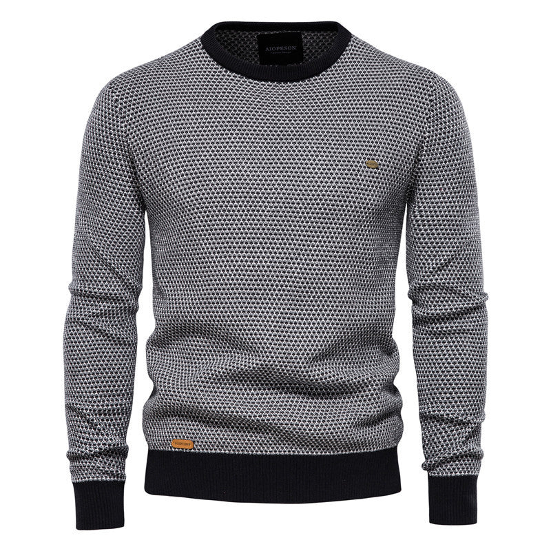Herren Pullover Wabenmuster Modern Bequem