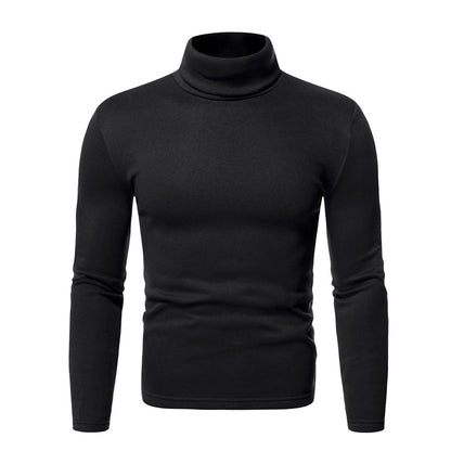 Herren Rollkragenpullover Modern Baumwollmix Slim Fit