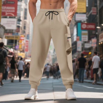 Herren Sporthose Bequem mit Taschen Sport Hose Modern