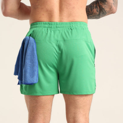 Herren Schwimmshorts Sportlich Atmungsaktiv Verstellbar