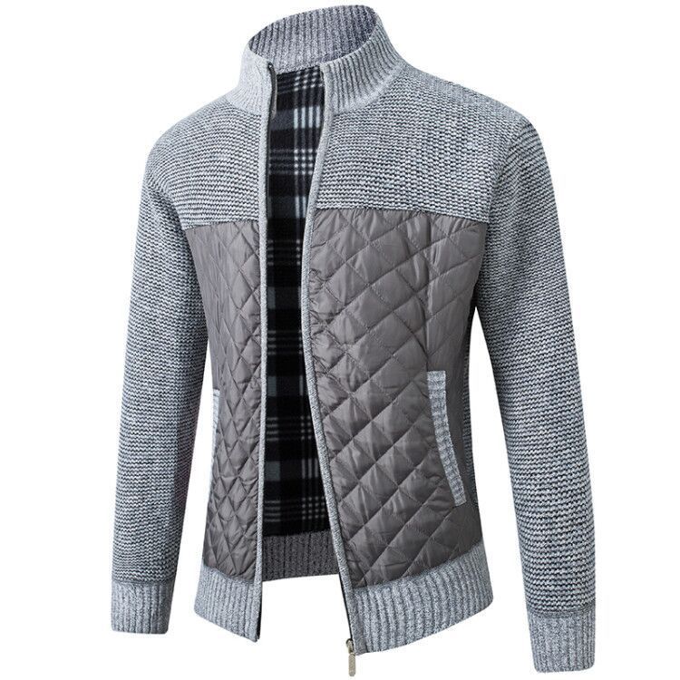 Herren Hybridjacke Modern Strukturiert Wasserdicht