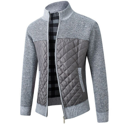 Herren Hybridjacke Modern Strukturiert Wasserdicht