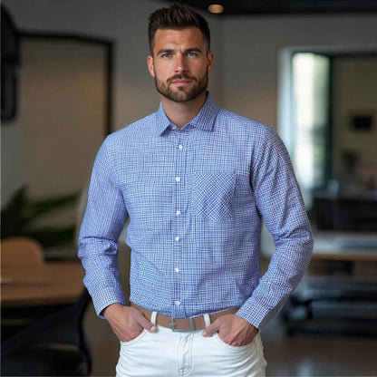 Herren Hemd Kariert Modern Baumwolle Qualität