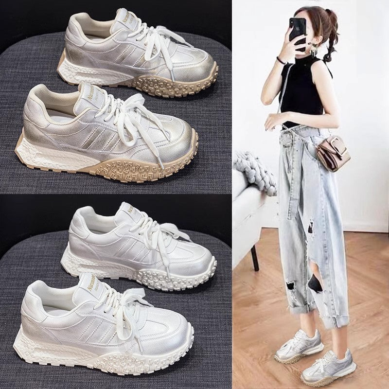 Damen Sneaker Lifestyle Schuhe Sportlich Strukturiert