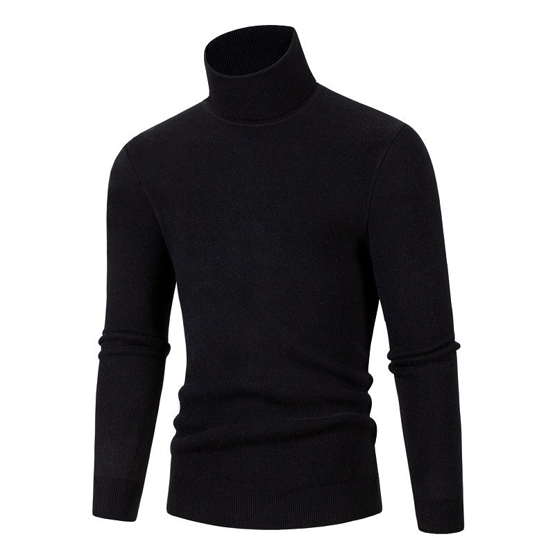 Herren Rollkragenpullover Weich Warm Modern