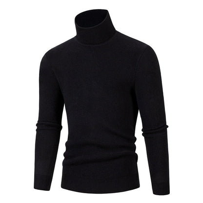 Herren Rollkragenpullover Weich Warm Modern