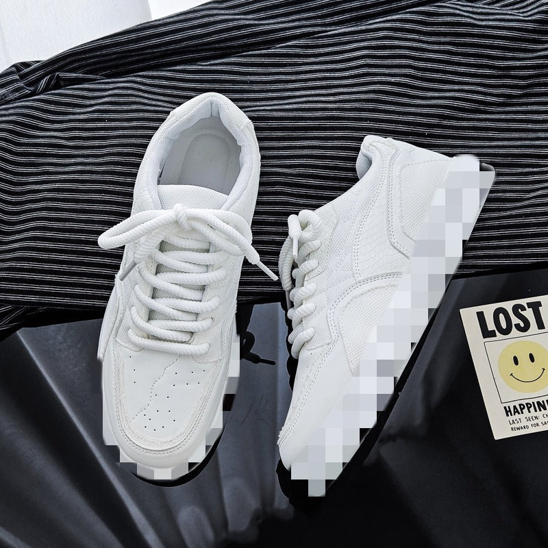 Damen Sneaker Hohe Plattform Atmungsaktiv Modisch