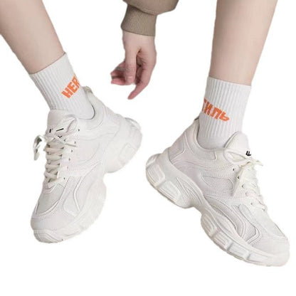 Damen Sneaker Bequem Sportliche Laufschuhe Dicke Sohle