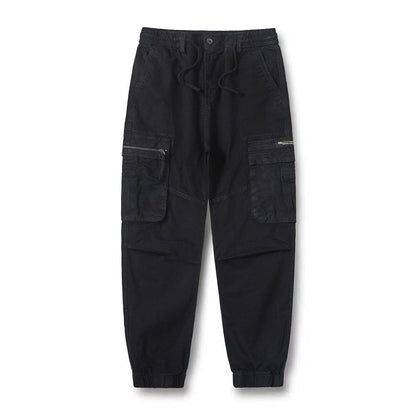 Herren Cargo-Hose Mit Reißverschlusstaschen Elastisch Praktisch