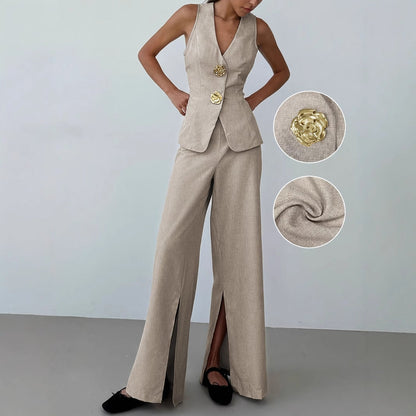 Damen Business Anzug Set Blazer und Hose Modern