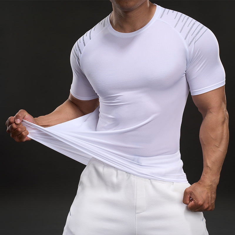 Herren Fitness T-Shirt atmungsaktiv mit Belüftungszonen