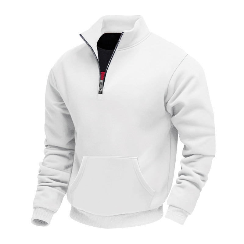 Herren Fleece Pullover Halbzipp Modern Warm