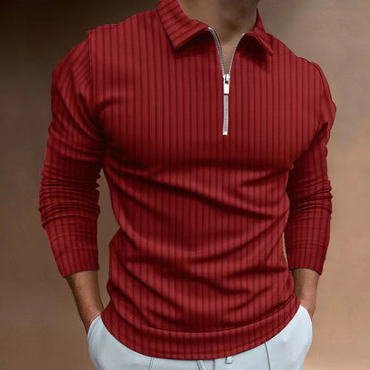 Leichtes Sportoberteil Herren mit Halbzipper Funktionsshirt