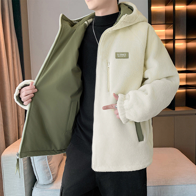 Herren Outdoor-Jacke Isoliert Winddicht Mit Kapuze
