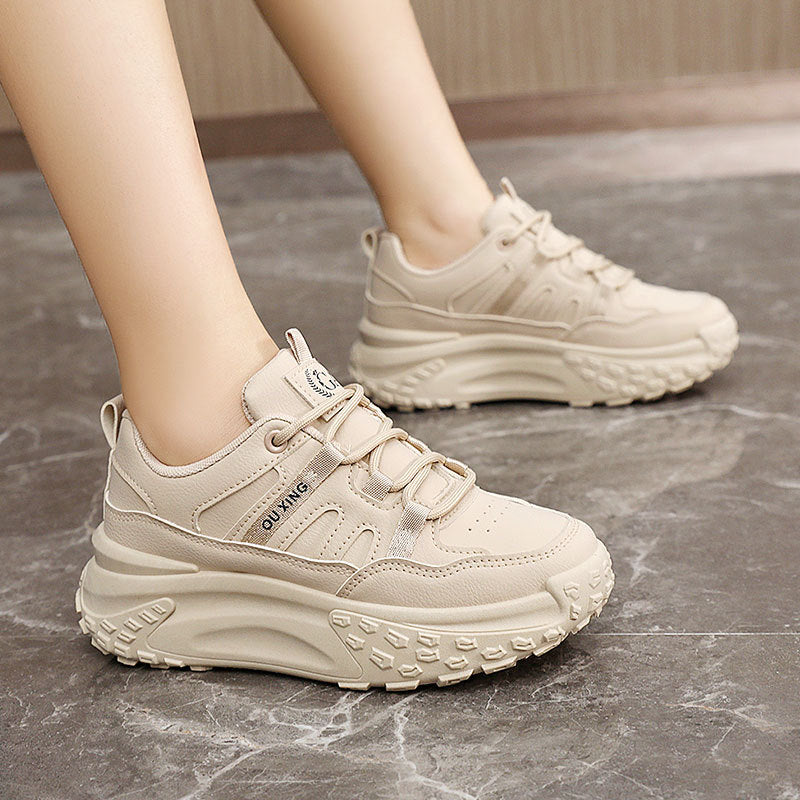 Damen Sneaker Sportlich Chunky Bequem Gepolstert